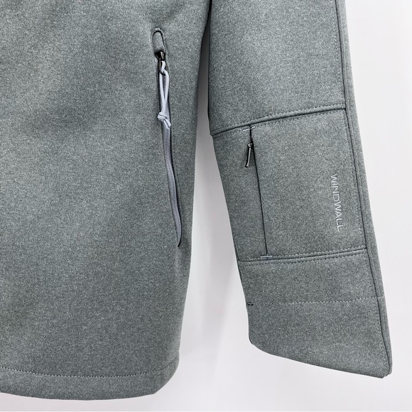 The North Face Gray Apex Risor Windwall Hoodie Fleece-Lined Jacket Size Medium - Picture 5 of 10